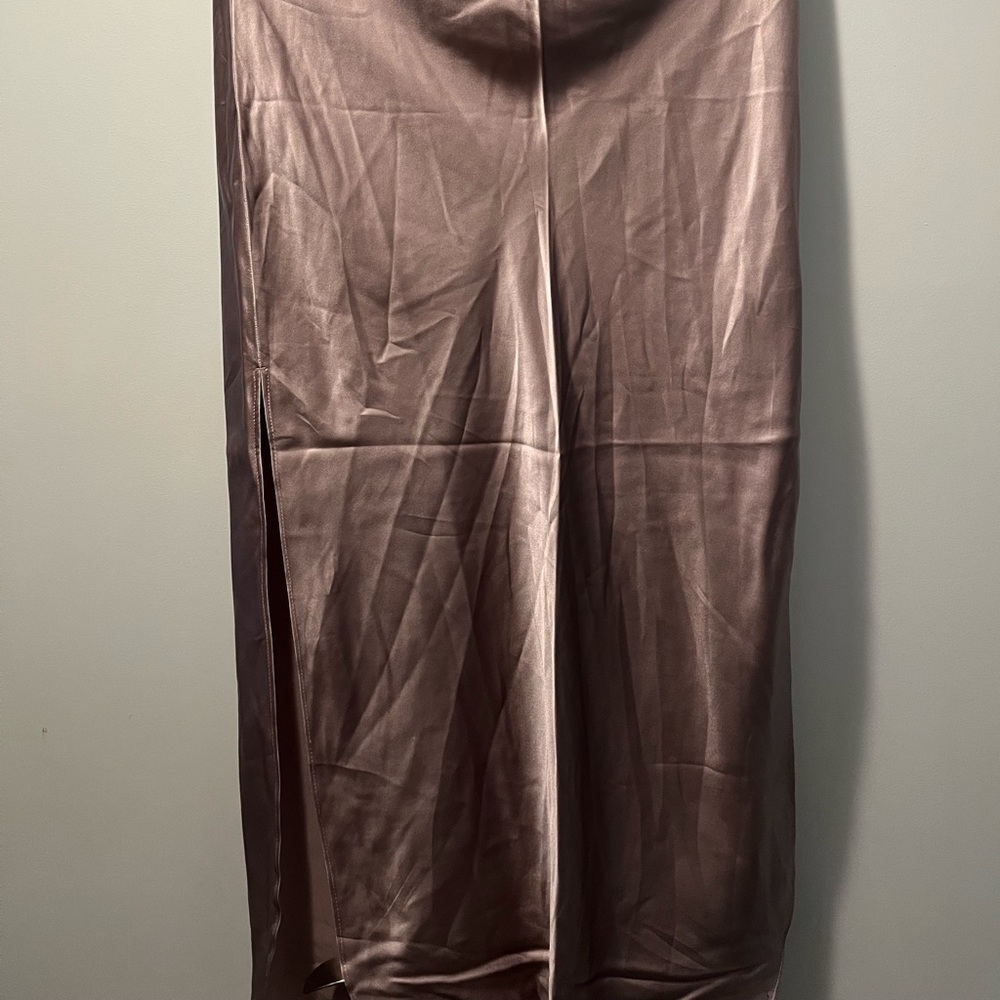 NWT Banana Republic Silk Purple Slit Skirt